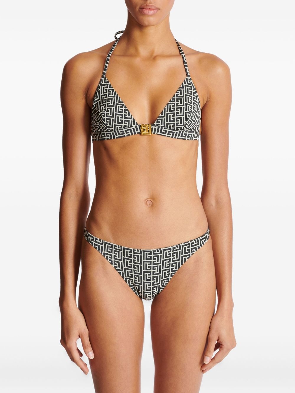 jacquard-pattern bikini - 5
