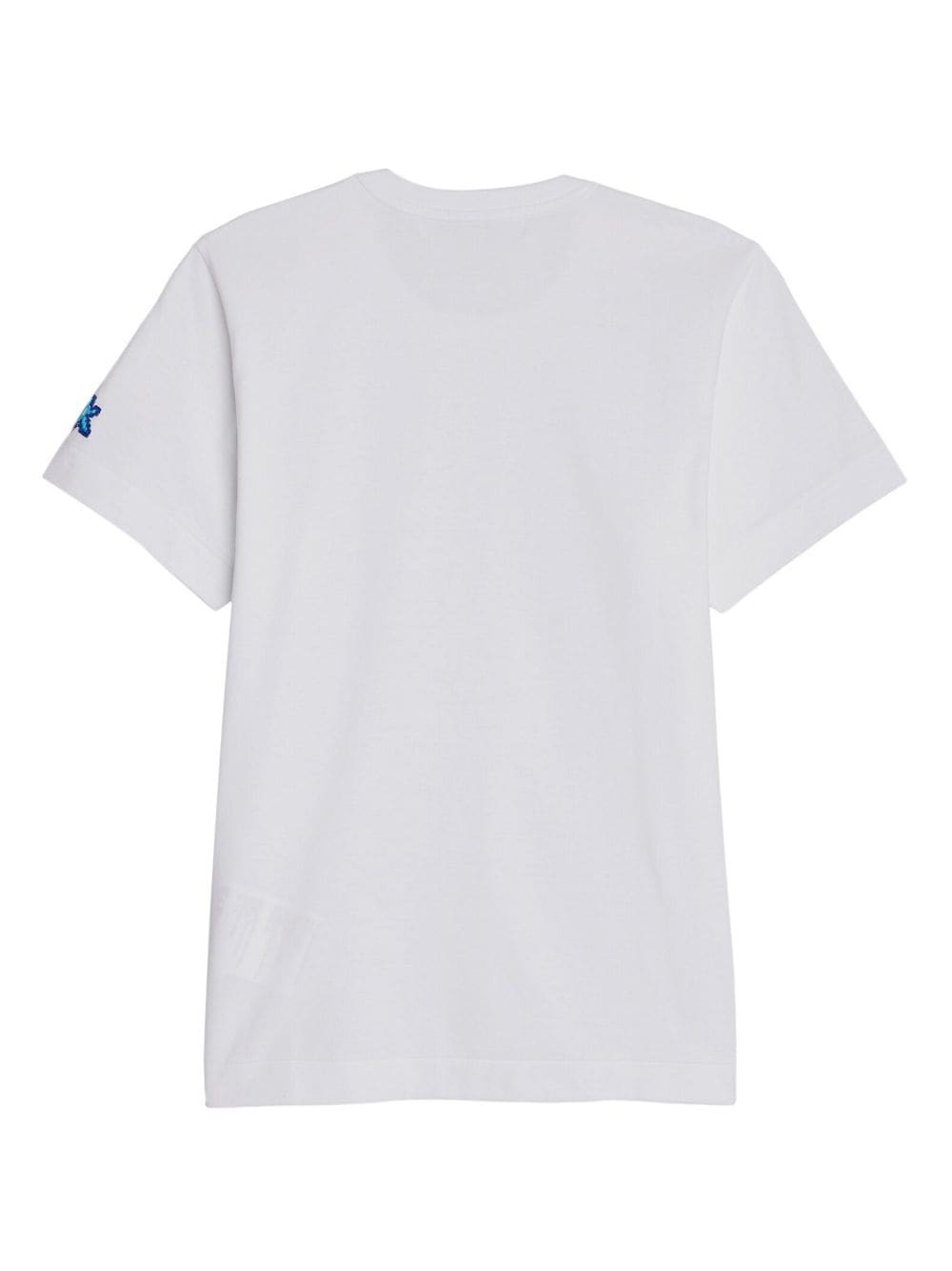 x Invader logo-patch cotton T-shirt - 3