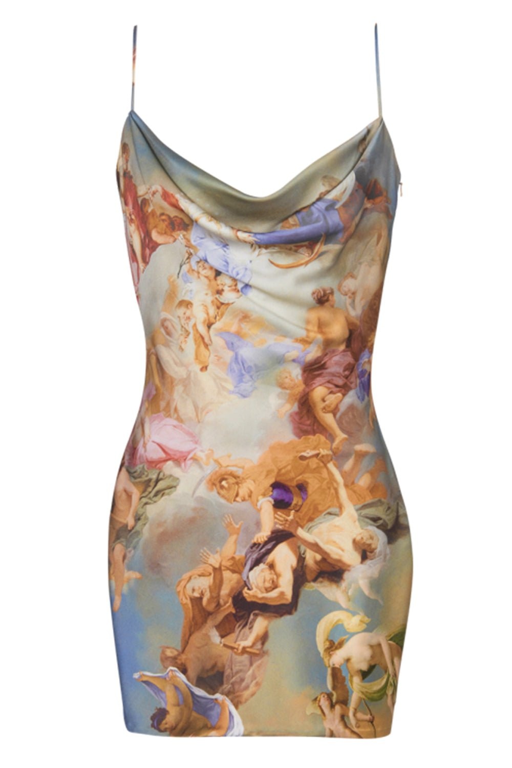 Printed Babydoll Dress - 1