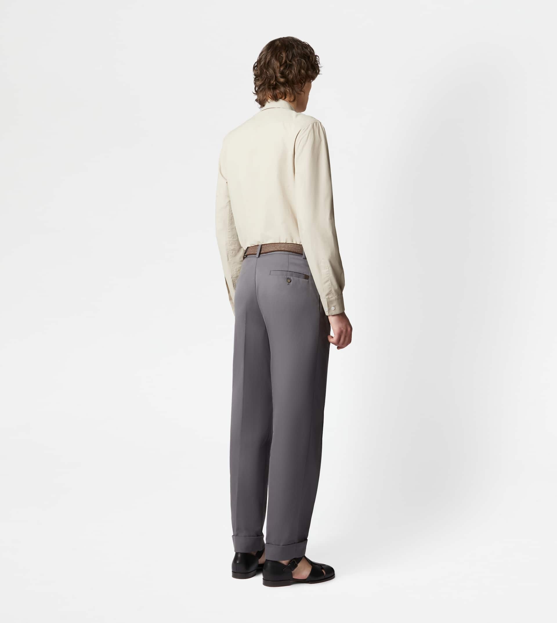 ZIPPED SHIRT JACKET - BEIGE - 3