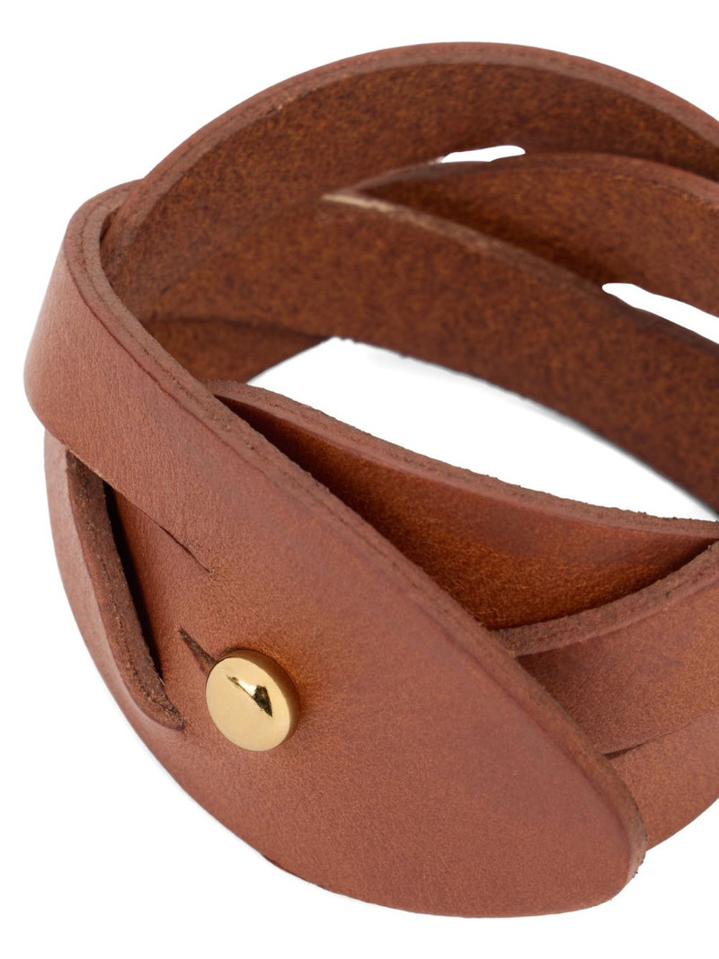 FABIANA FILIPPI braided leather bracelet outlook