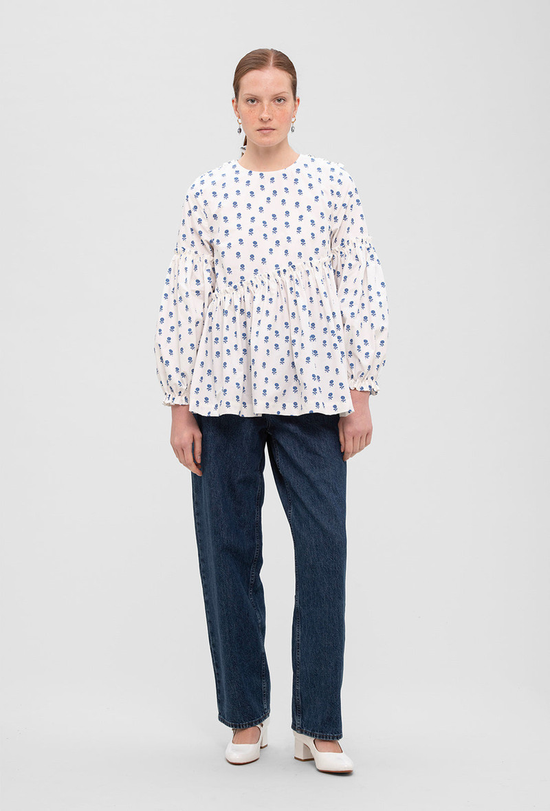 Anthea Blouse - Delft Flower 3