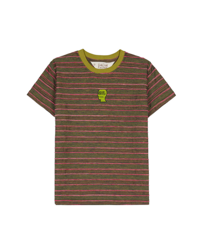 Pudu Stripe Baby T-shirt - Green Multi 1