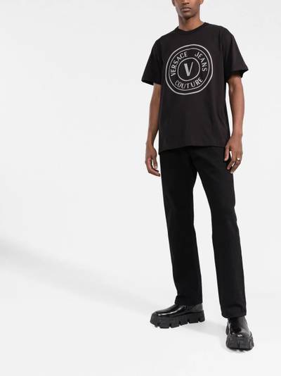 VERSACE JEANS COUTURE V Emblem cotton T-shirt outlook