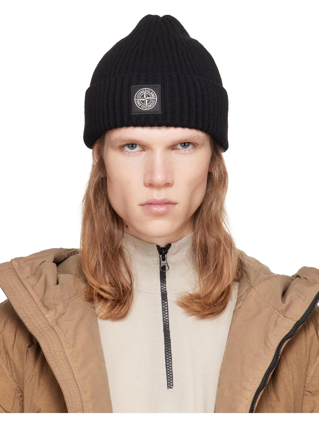 Navy N100002 Rib Wool Beanie - 1