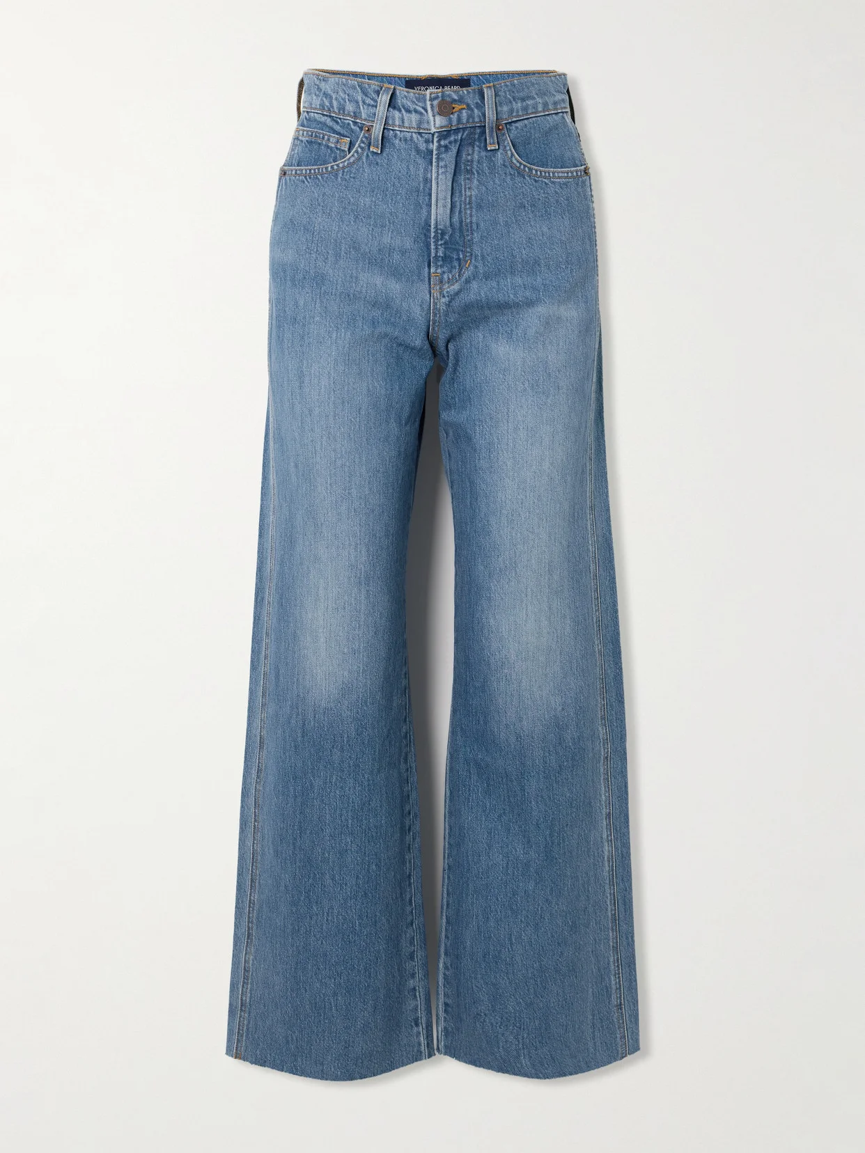 Taylor Frayed High-rise Wide-leg Jeans - 1