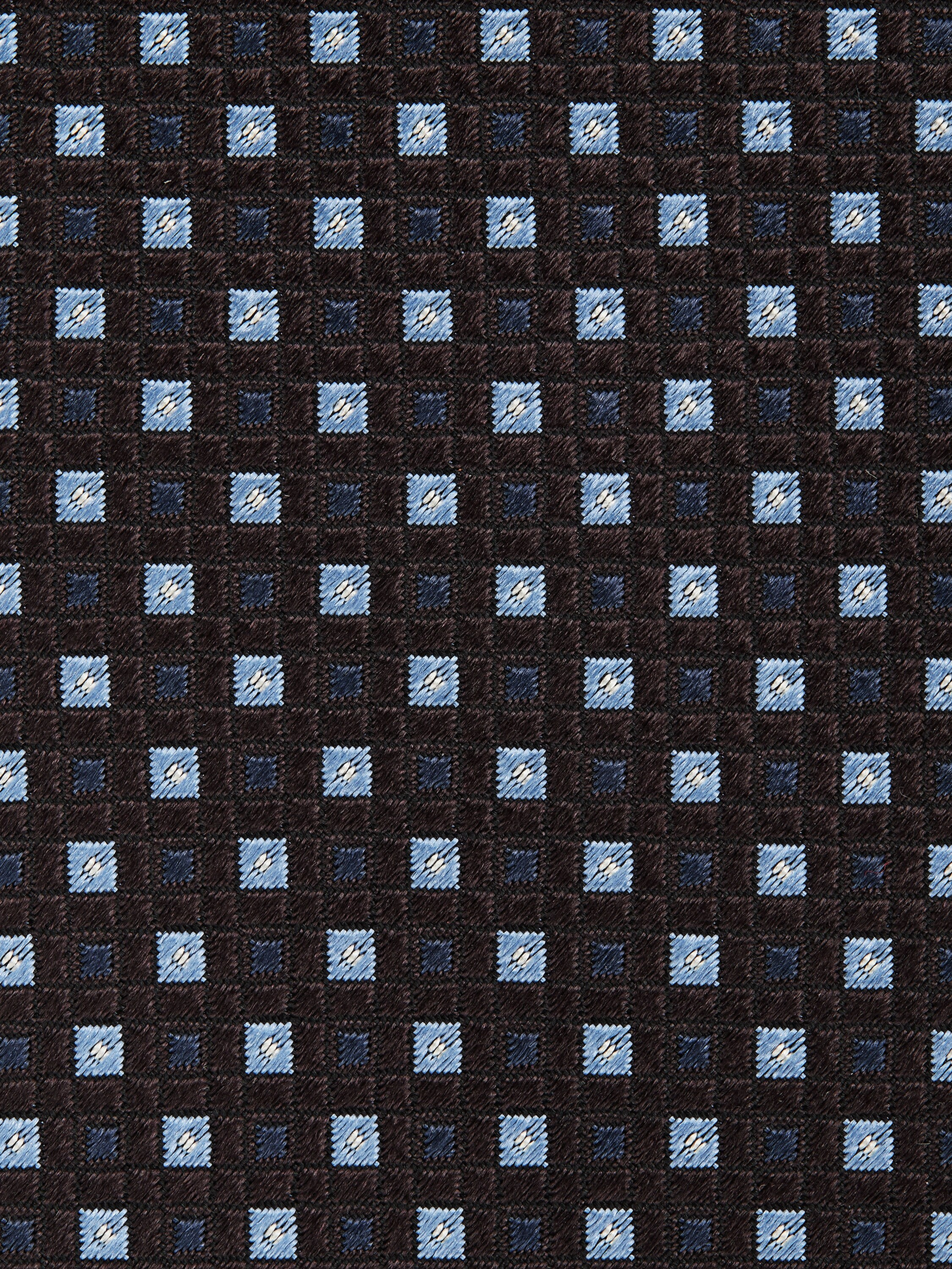 DARK BROWN SILK TIE - 2