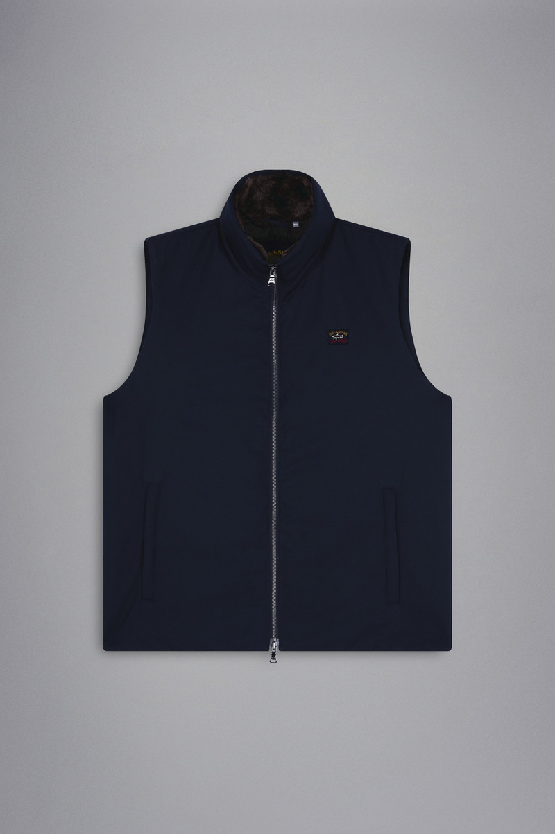 SAVE THE SEA TYPHOON® TWILL AND FAUX FUR VEST 1