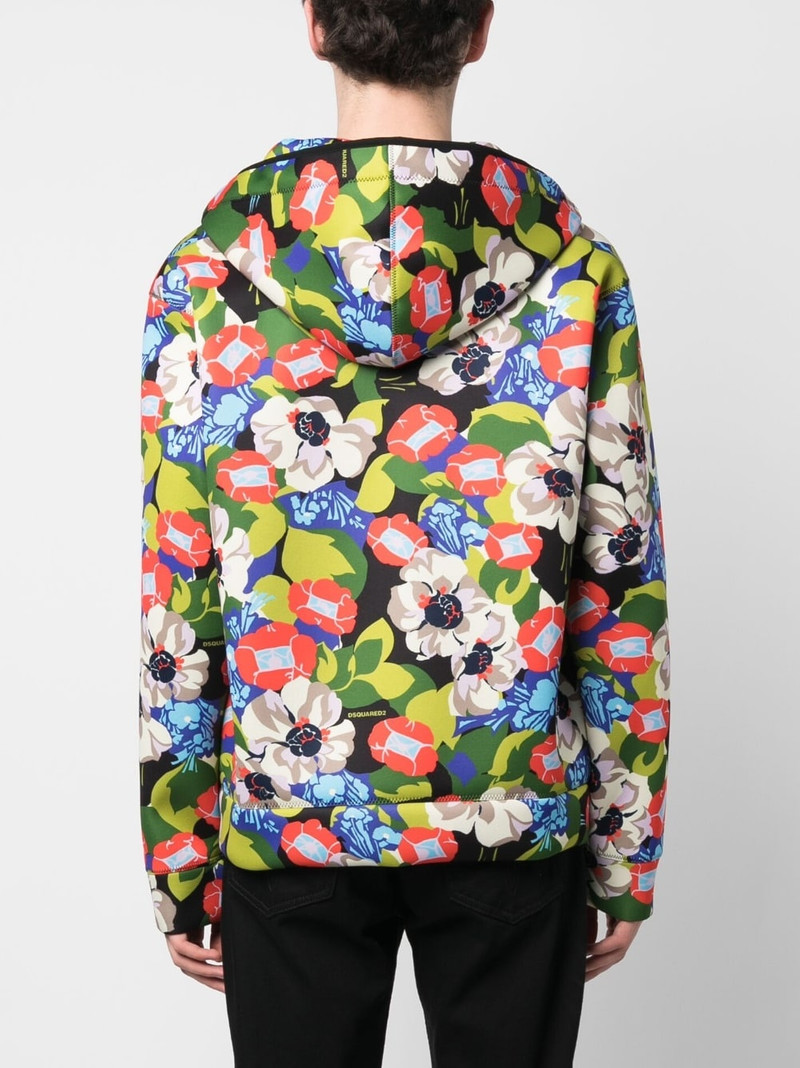 floral-print hooded jacket 4
