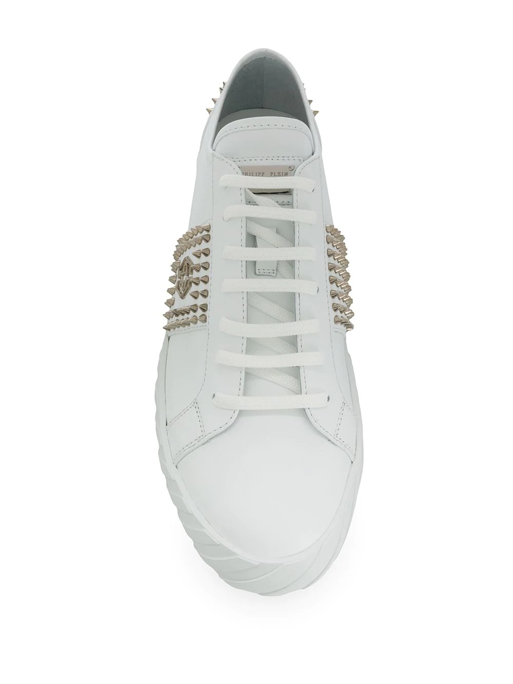 stud embellished low-top sneakers  - 4