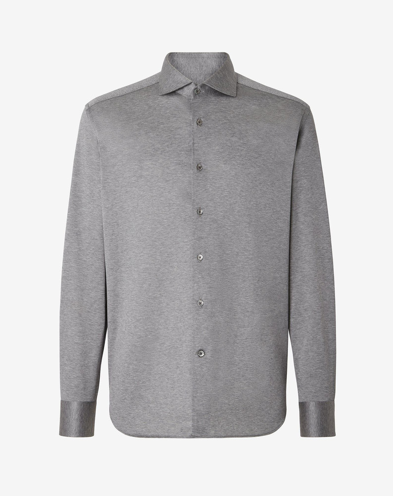 Grey jersey cotton shirt 1