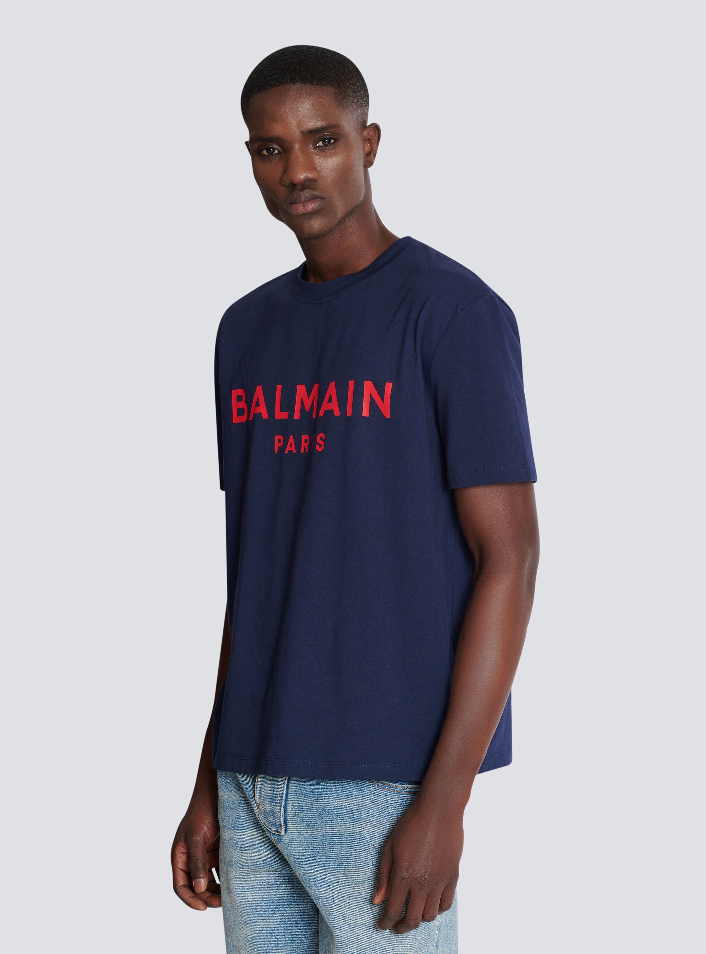 T-shirt with Balmain Paris print - 6