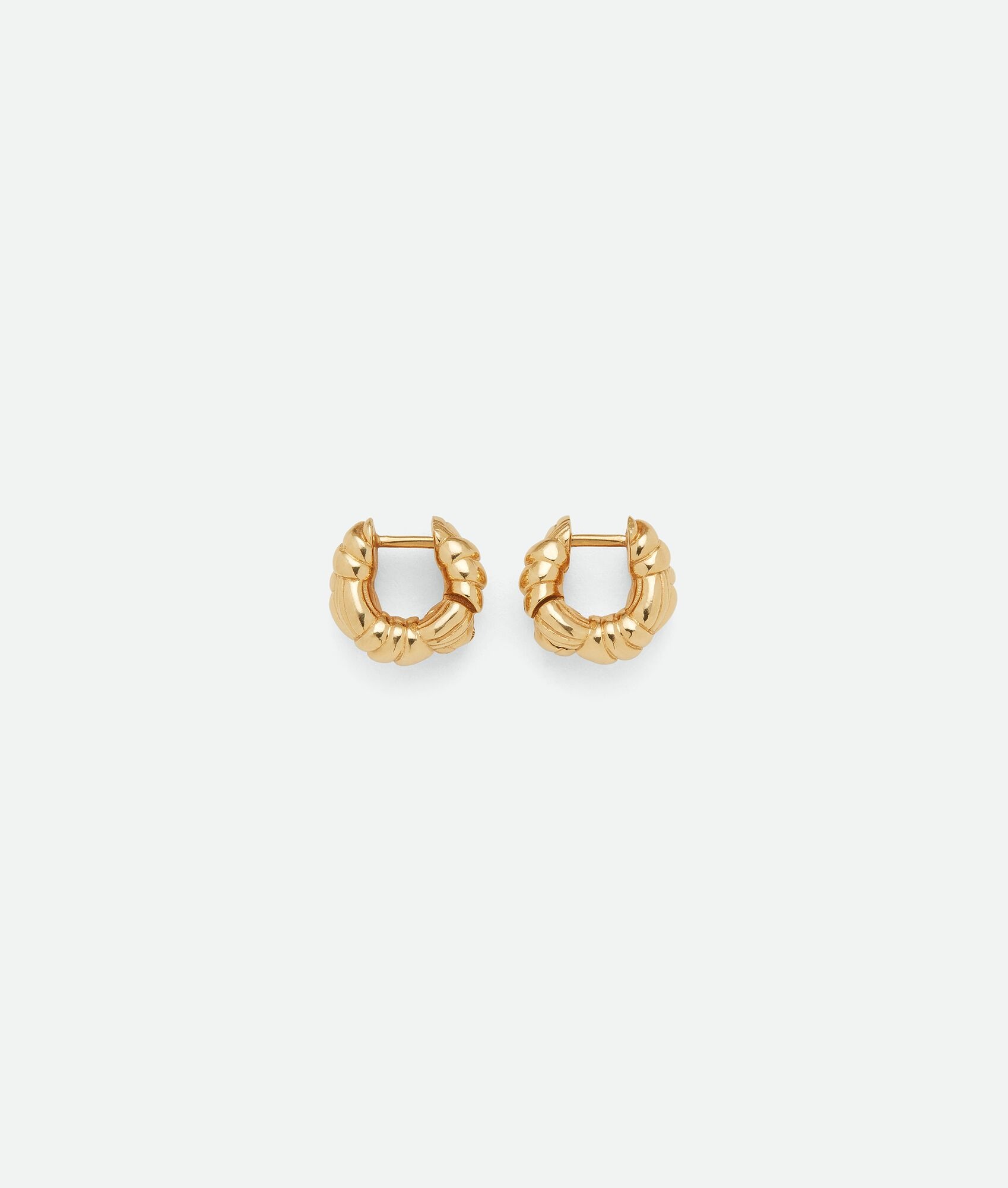 Pleat Mini Hoop Earrings 1
