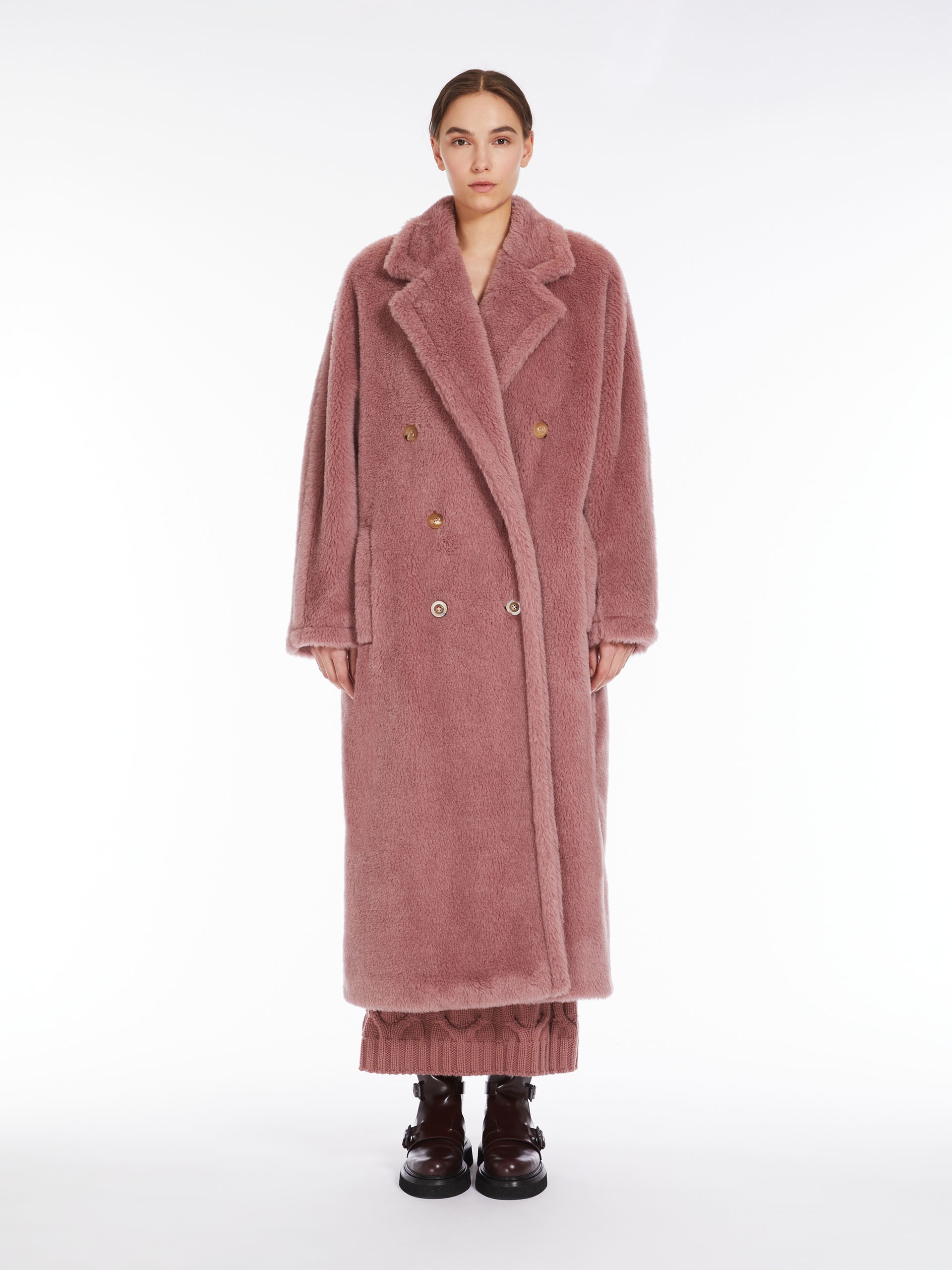 Max Mara Faust Double-Breasted Teddy Coat