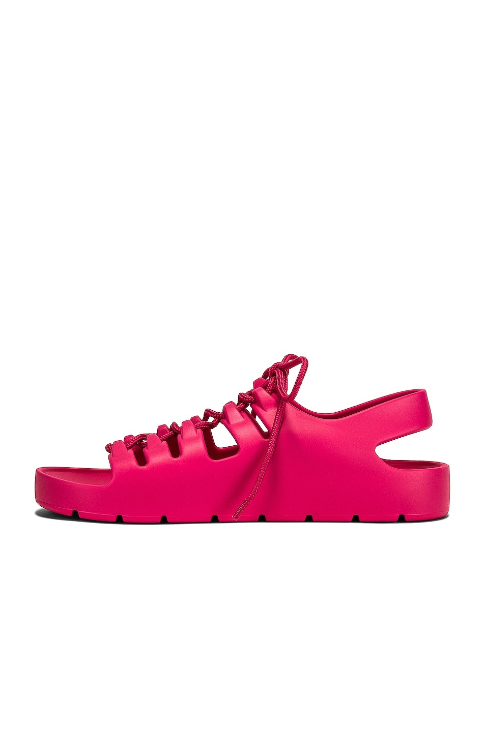 Jelly Lace Up Sandals - 5