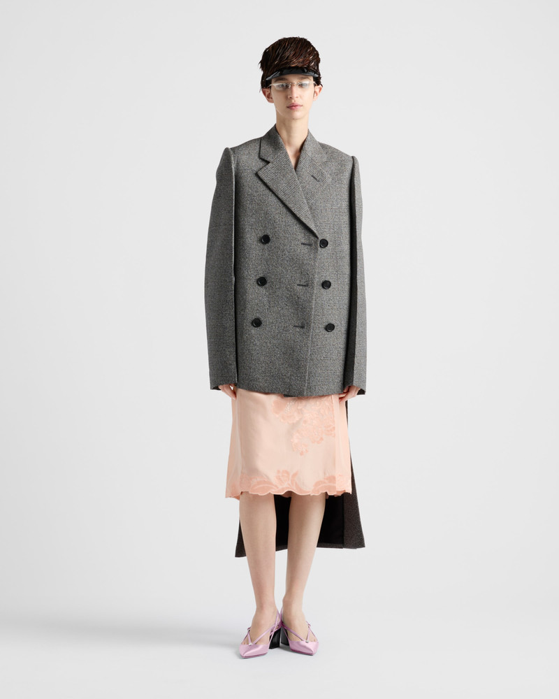 Prada Double-breasted Prince of Wales checked jacket outlook