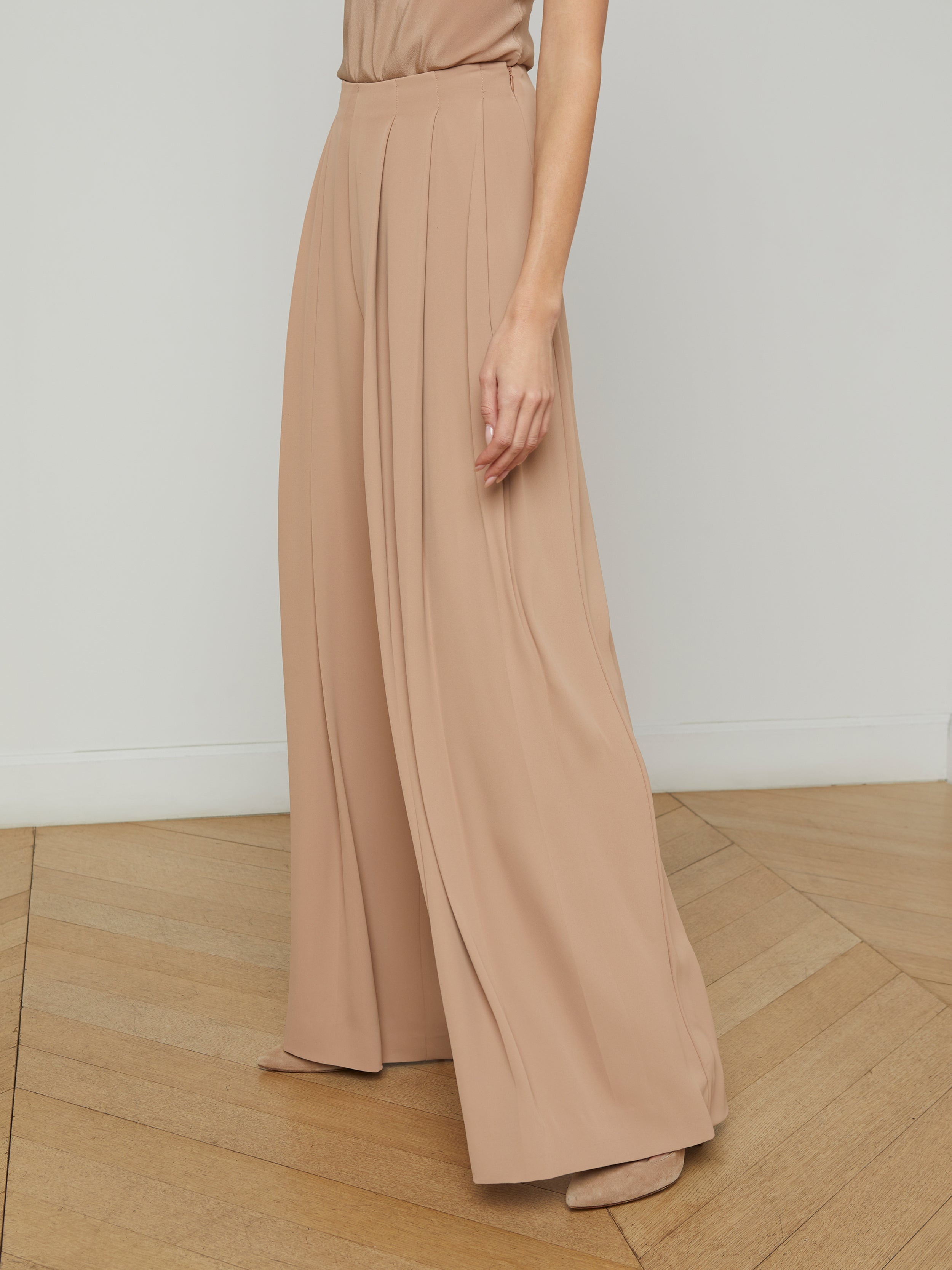 Nova Pleated Wide-Leg Pant - 4