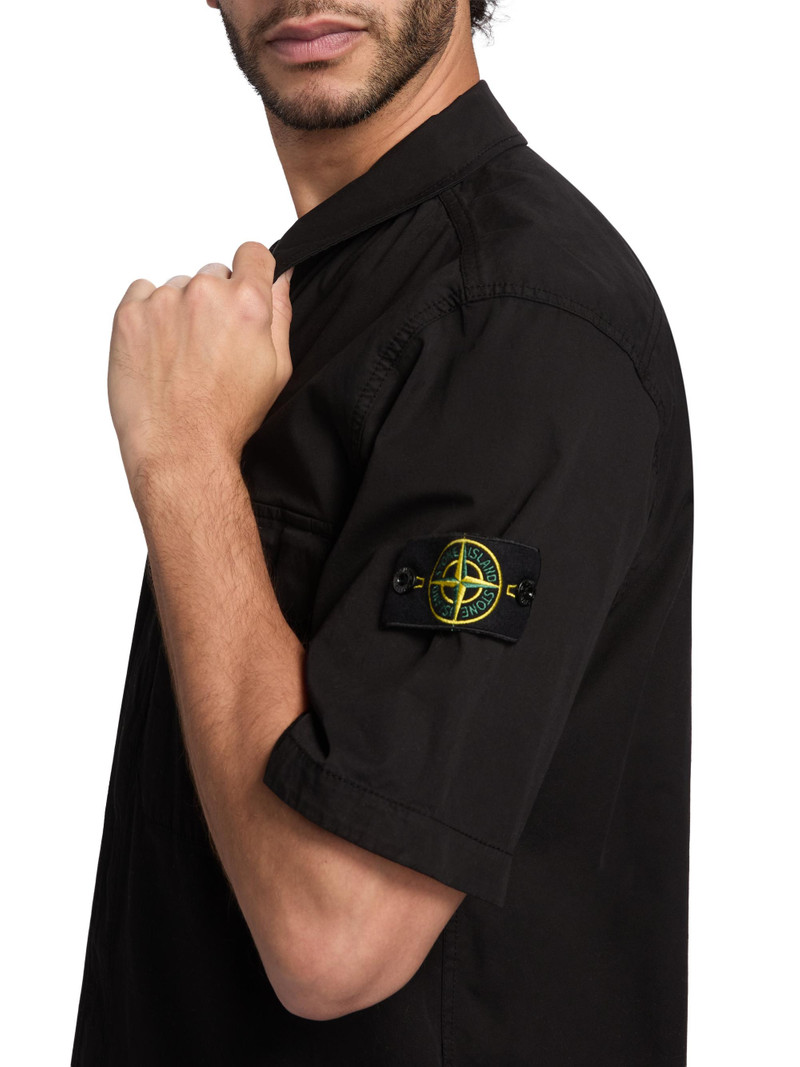 Men's Stretch-Cotton Shirt - Black 6