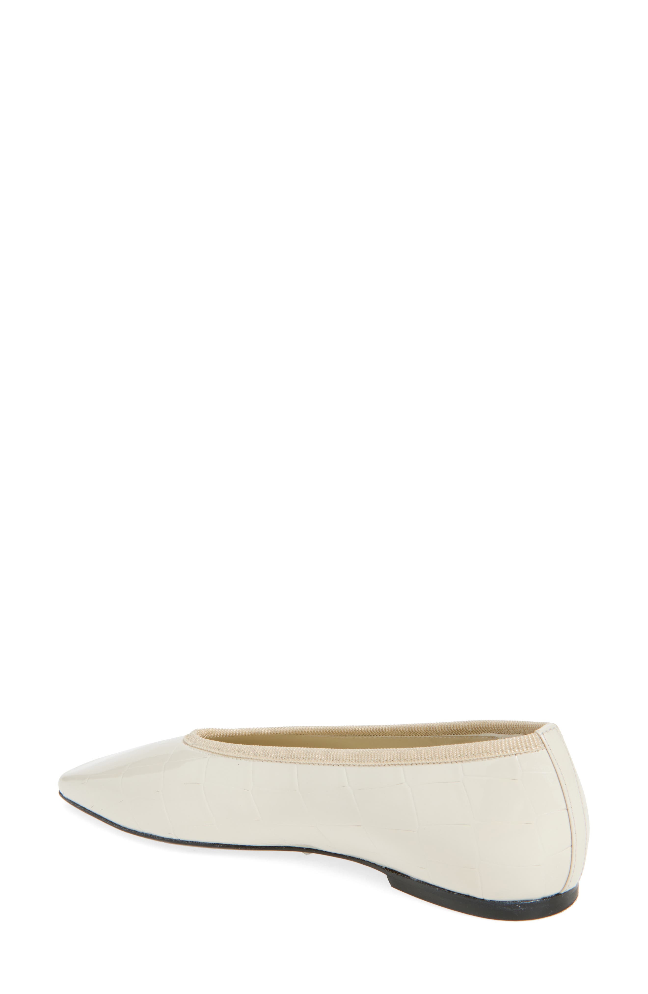 TOTEME Croc Embossed Ballet Flat in Oyster at Nordstrom - 2