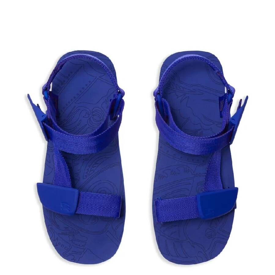 Burberry Trek Debossed Logo Flat Sandals - 4