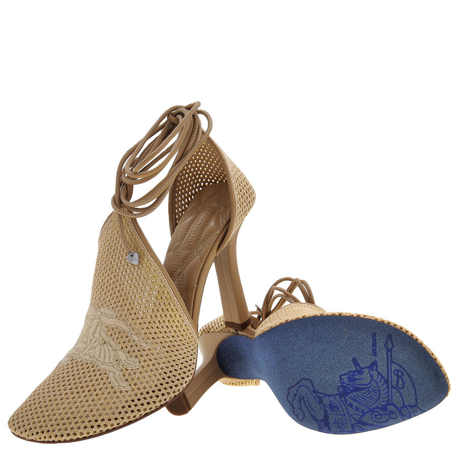Burberry D'Orsay Mesh Tie Pumps - 2