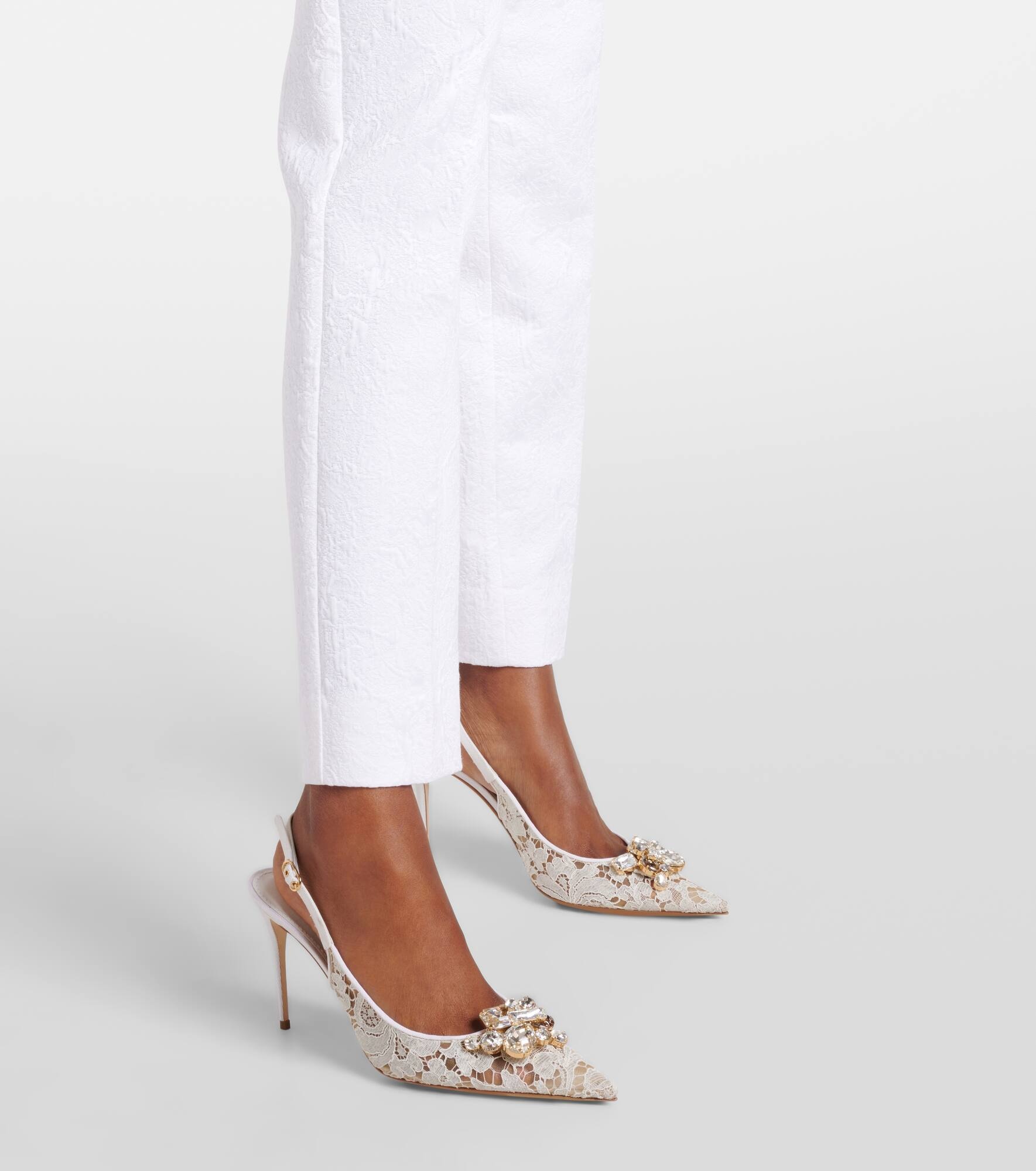 Dolce Gabbana Rainbow lace slingback pumps mytheresa REVERSIBLE