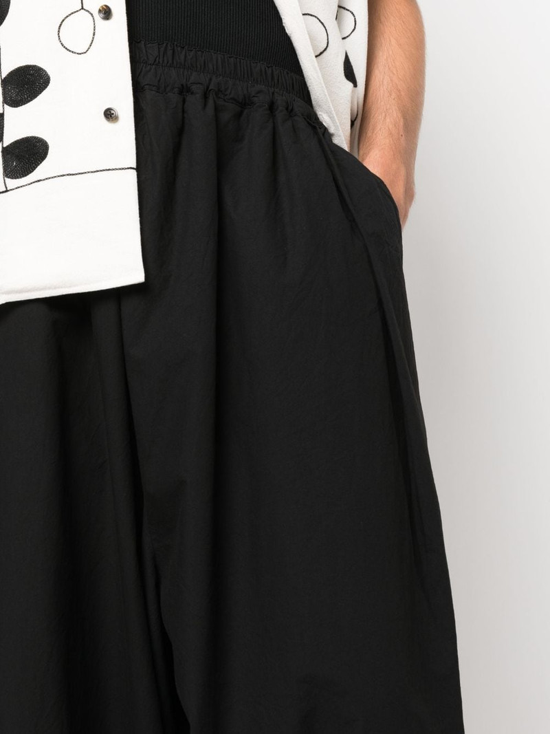 cropped wide-leg cotton trousers 5