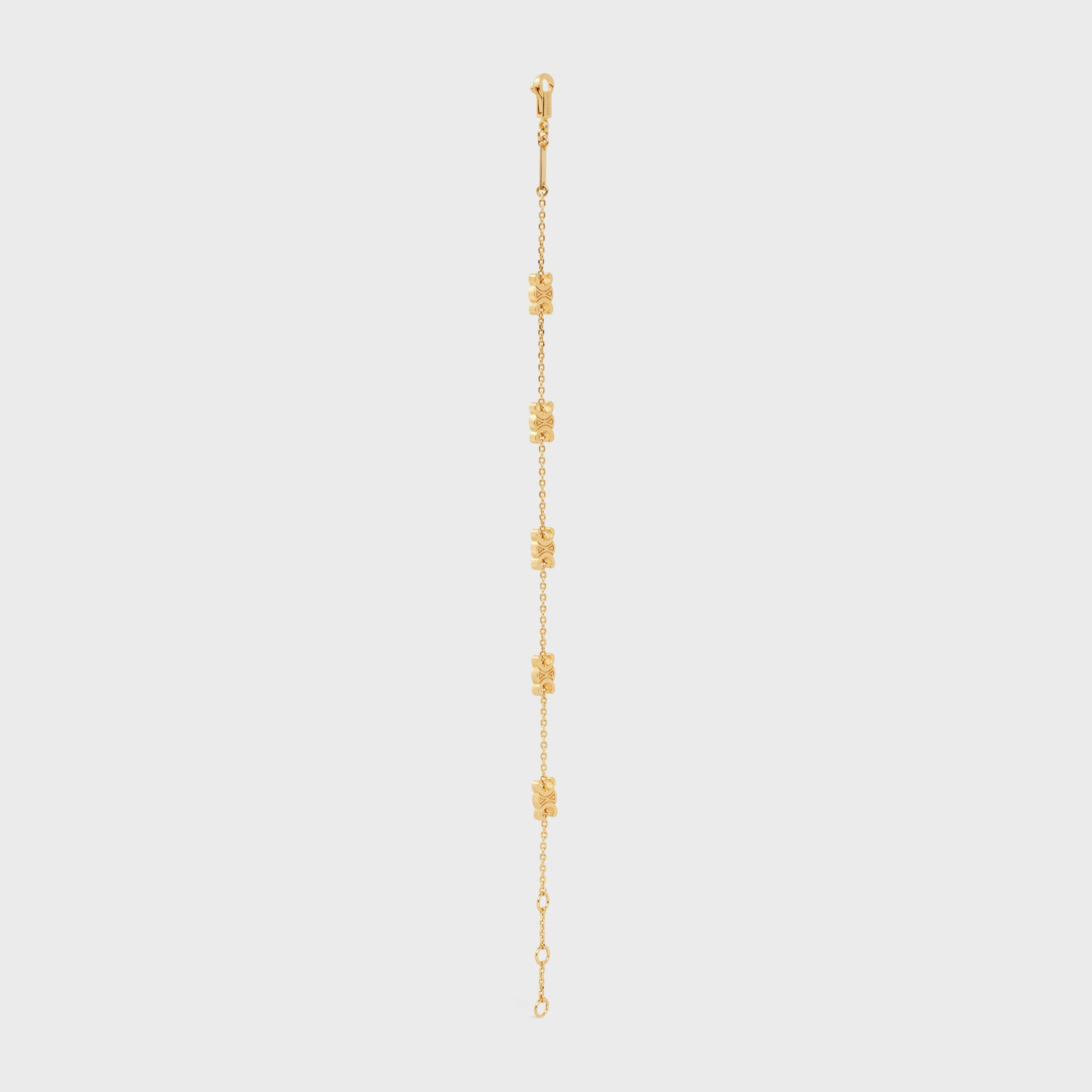Triomphe Mini Triomphe Bracelet in Brass with Gold Finish - 3