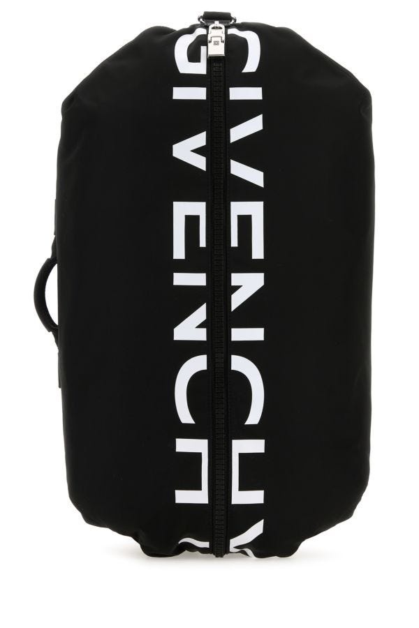 Givenchy Man Black Fabric G-Zip Backpack - 1