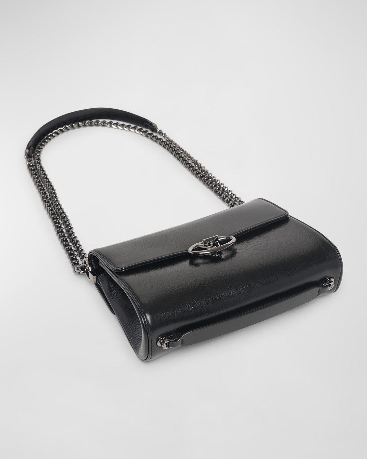 VLOGO Medium Leather Shoulder Bag - 7