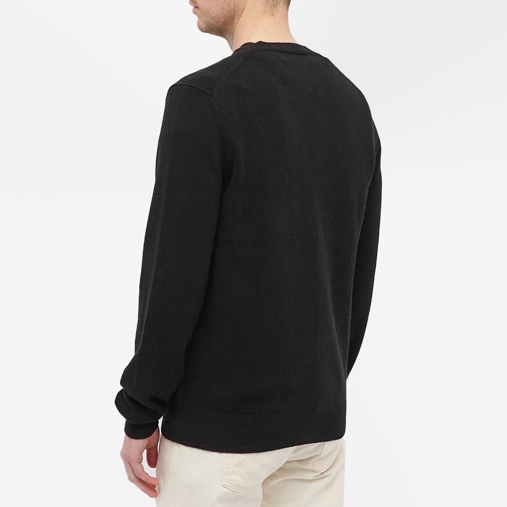 Comme des Garcons Play Overlapping Heart V-Neck Jumper - 6