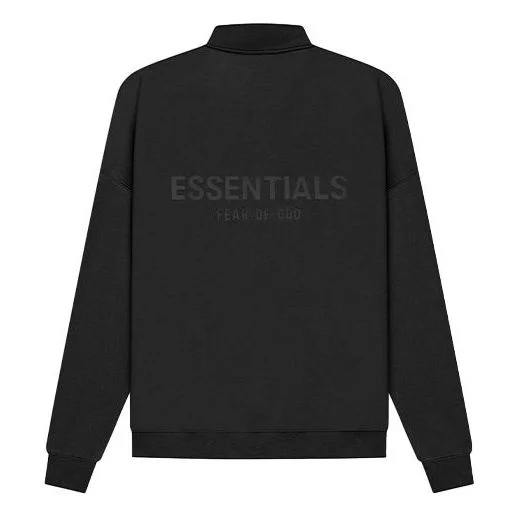 Fear of God Essentials SS21 Mockneck Half Zip Black FOG-SS21-575 - 1