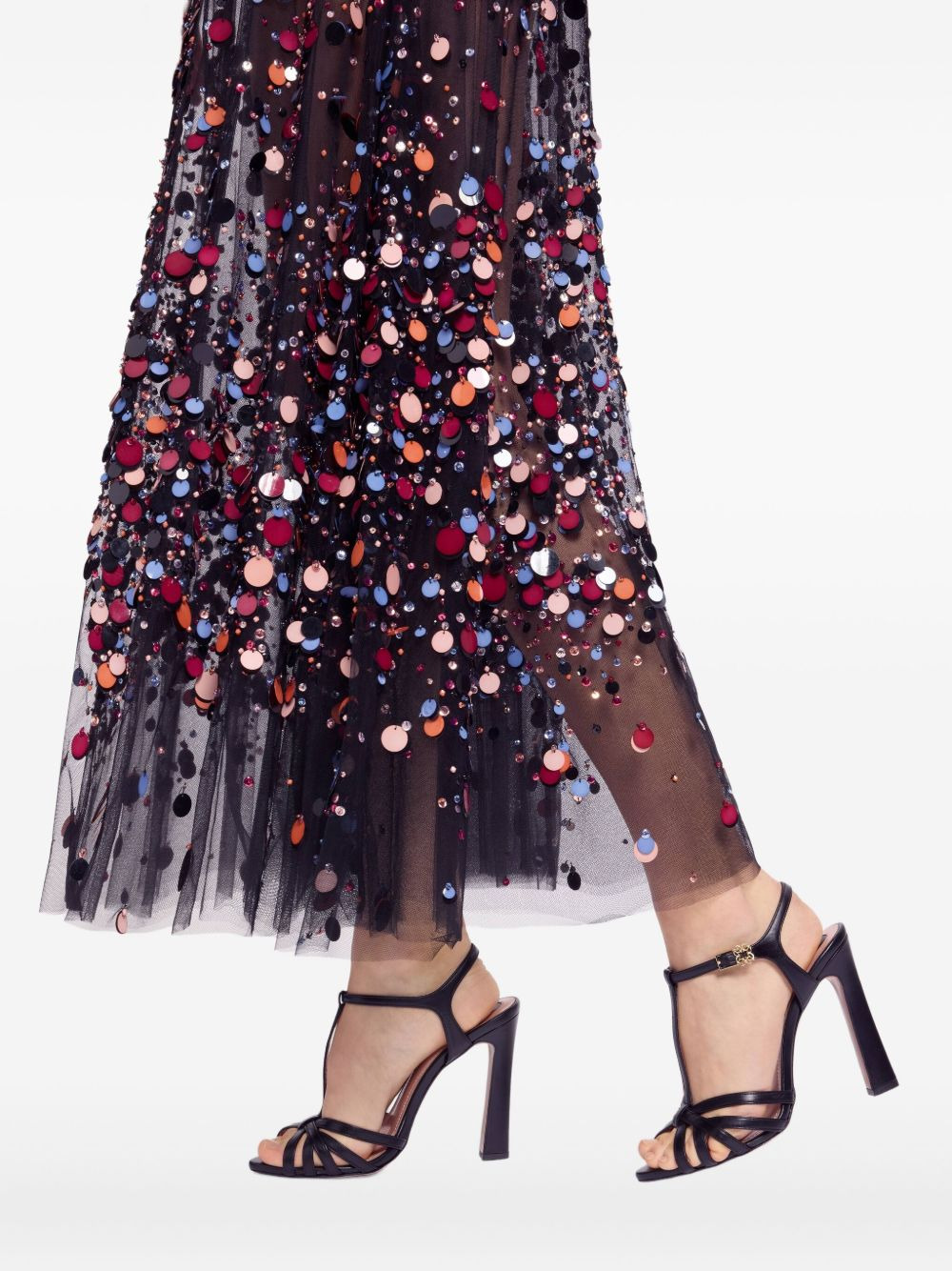 bead-embellished skirt - 4