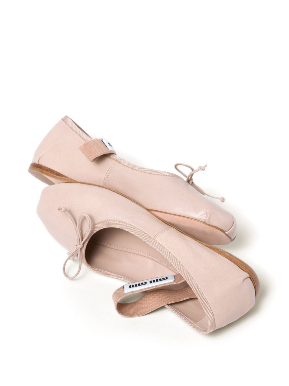 leather ballerina shoes - 4