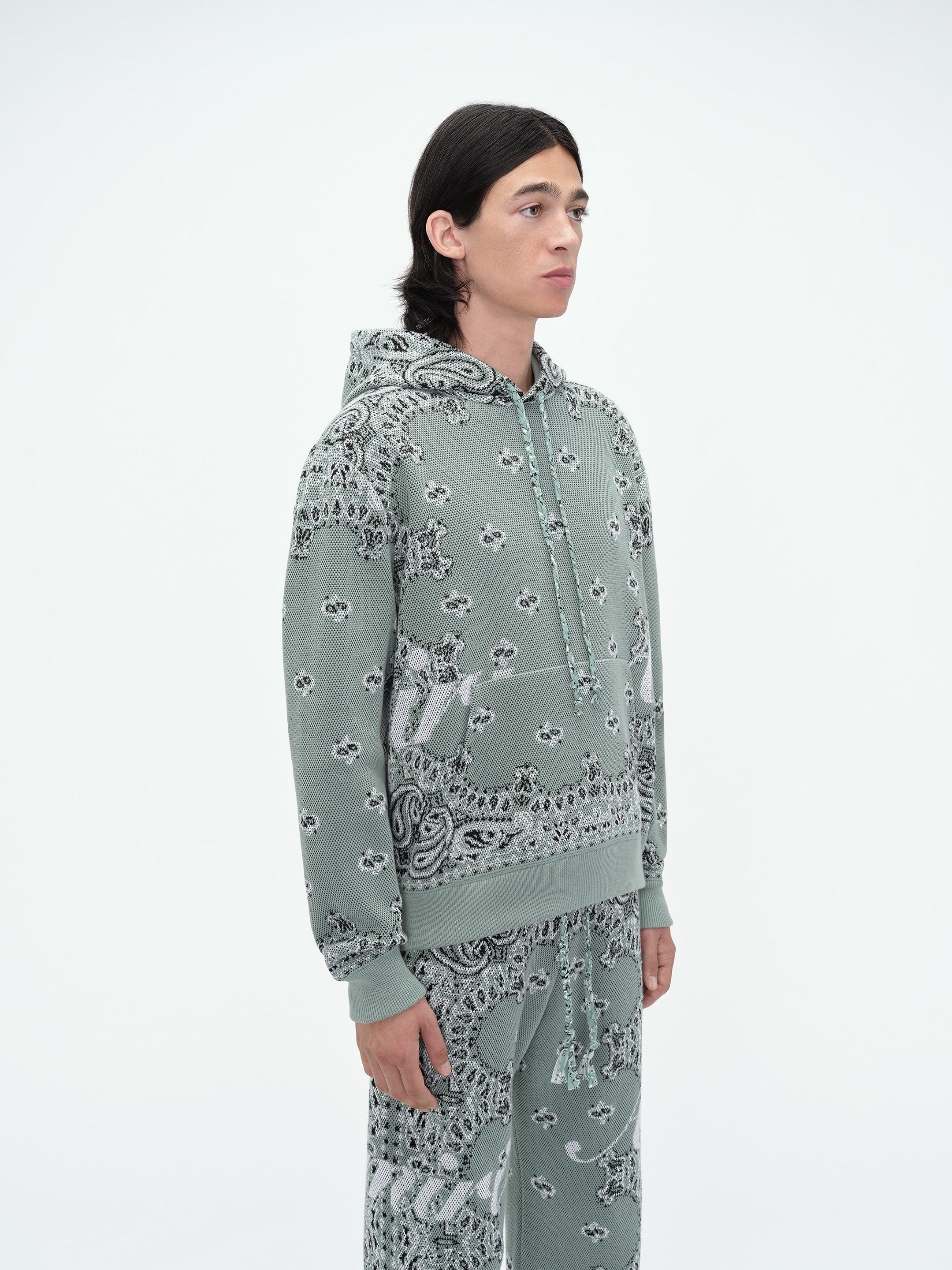 BANDANA KNIT HOODIE - 3