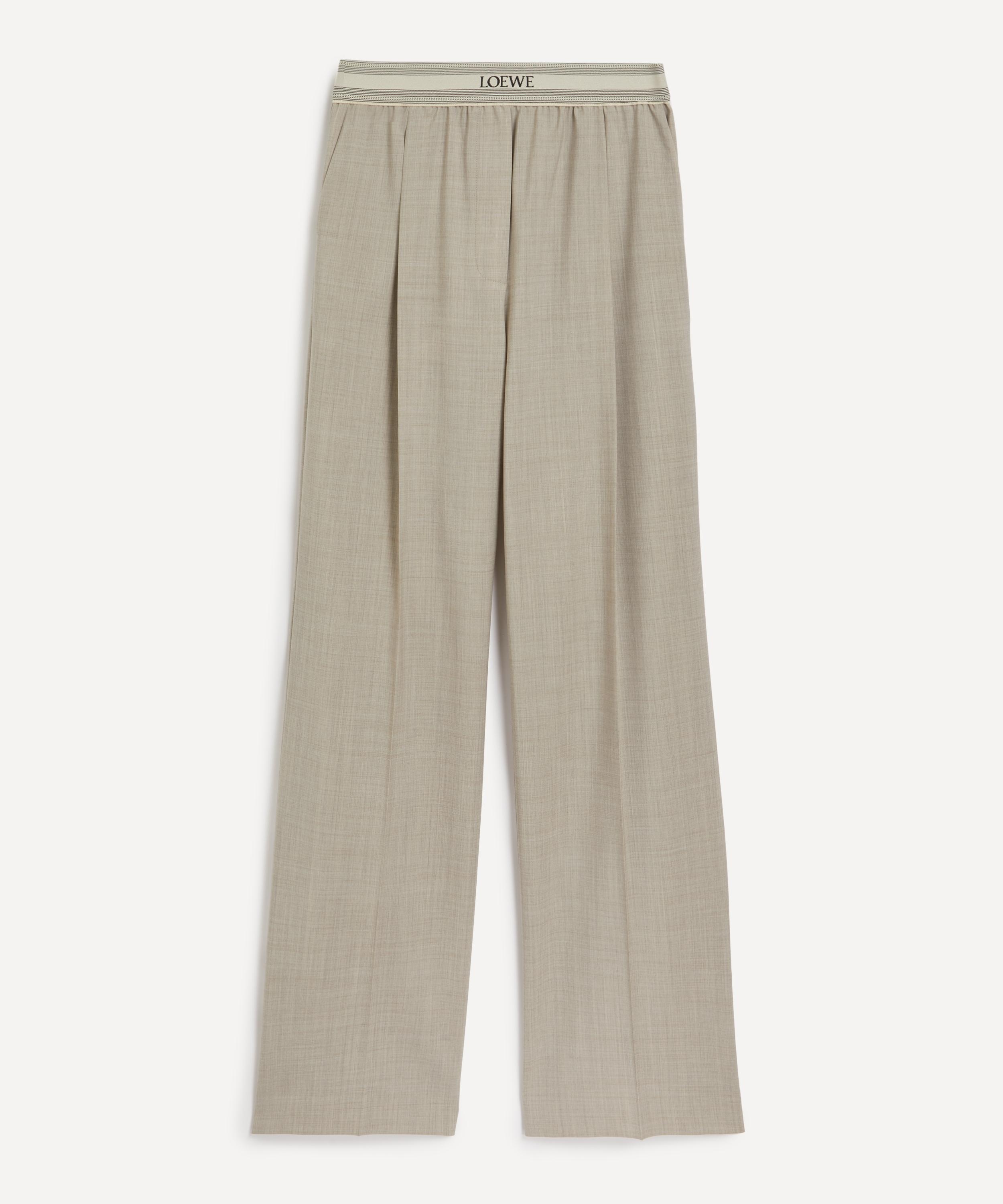 Melange Wool Trousers - 1