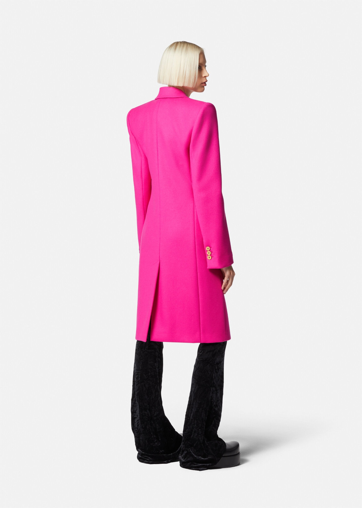 Medusa Long Wool Coat - 4