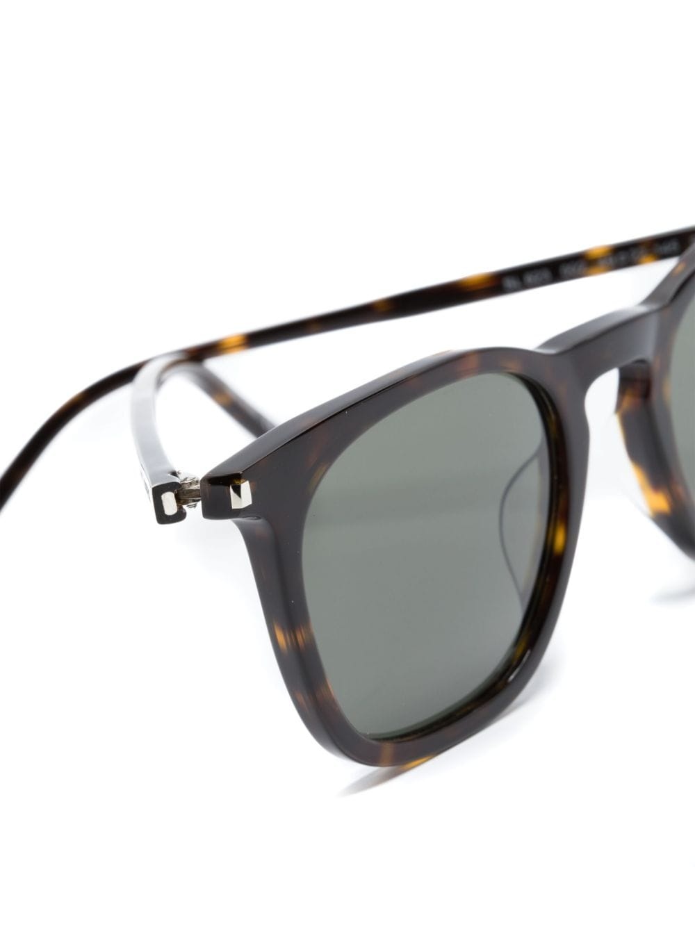 tortoiseshell-effect square-frame sunglasses - 3