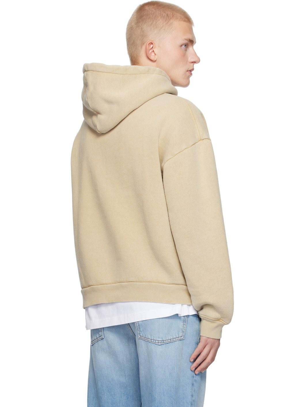 Tan Element Distressed Hoodie - 3