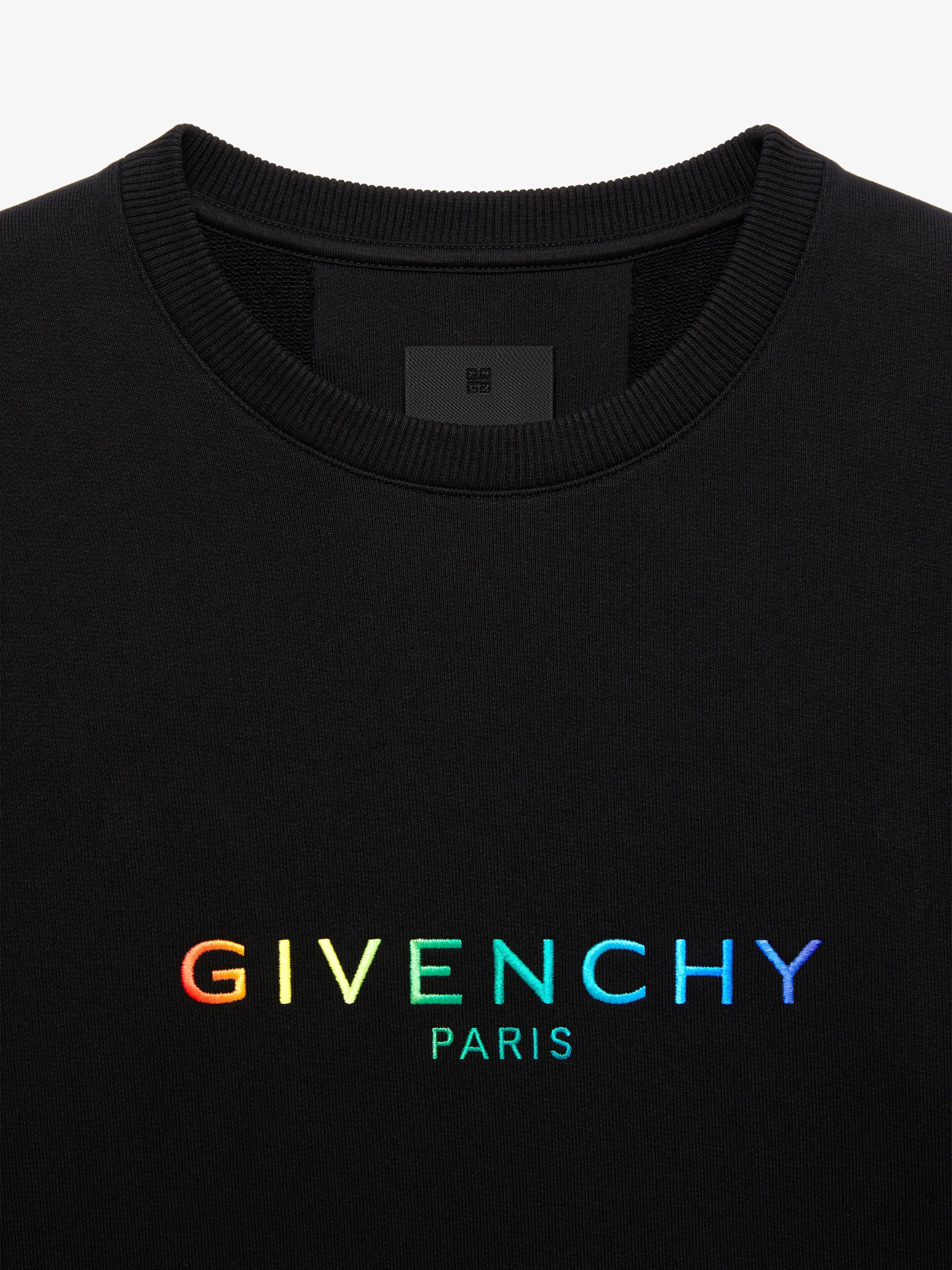 SLIM-FIT GIVENCHY PARIS SWEATSHIRT IN EMBROIDERED FLEECE - 5