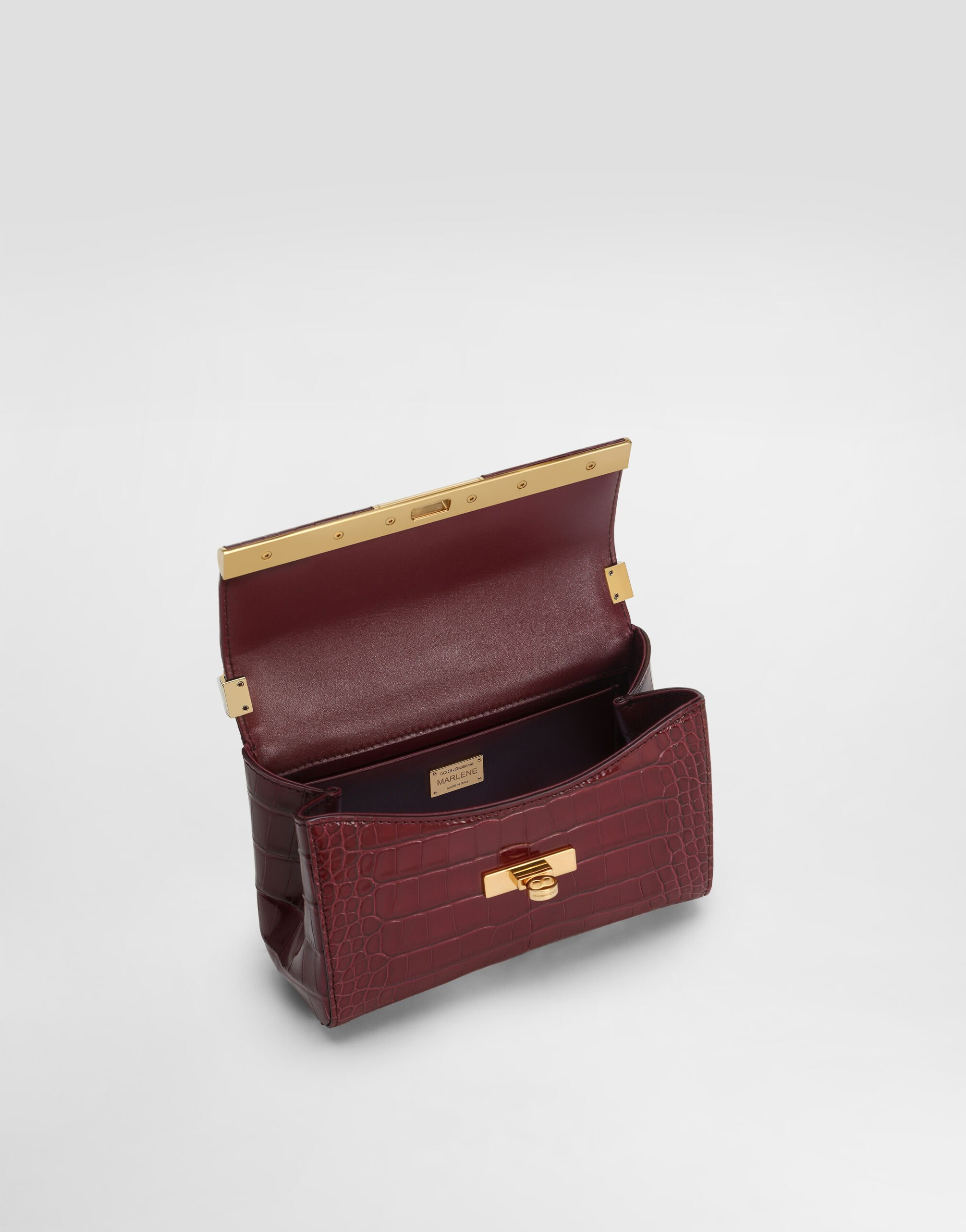 Marlene city mini bag in polished alligator - 5