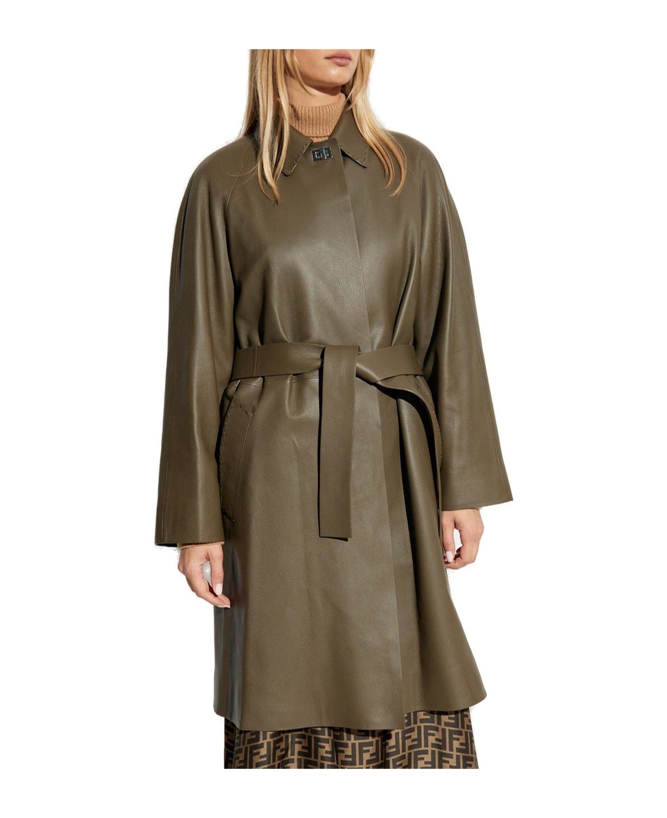 Leather Overcoat - 2