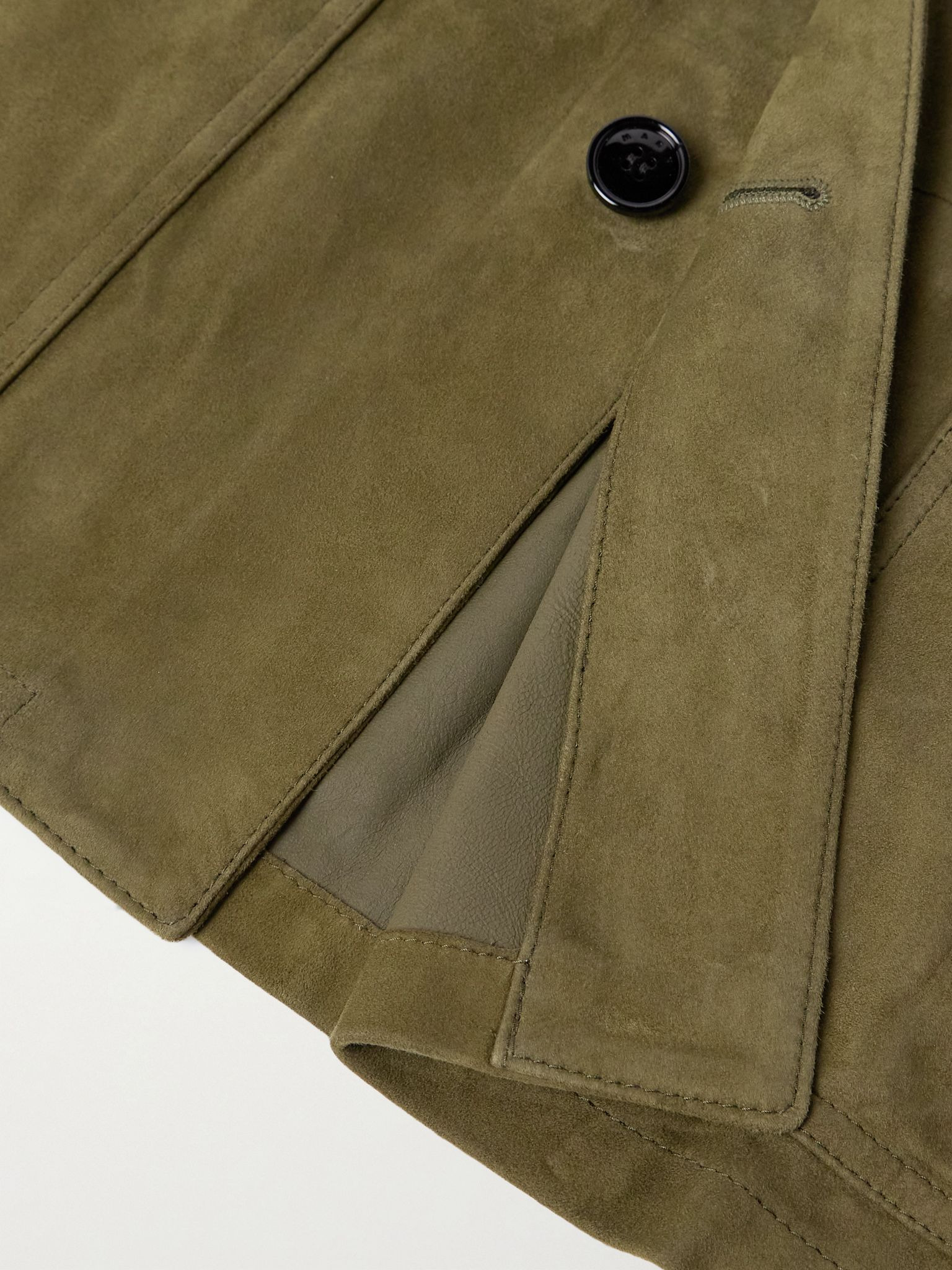 Suede Overshirt Green - 5