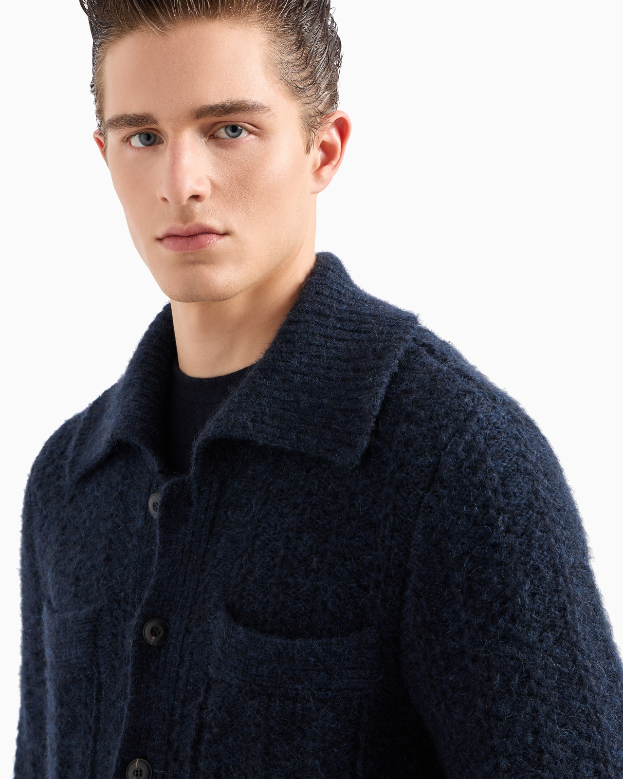 Alpaca and cotton cardigan - 5