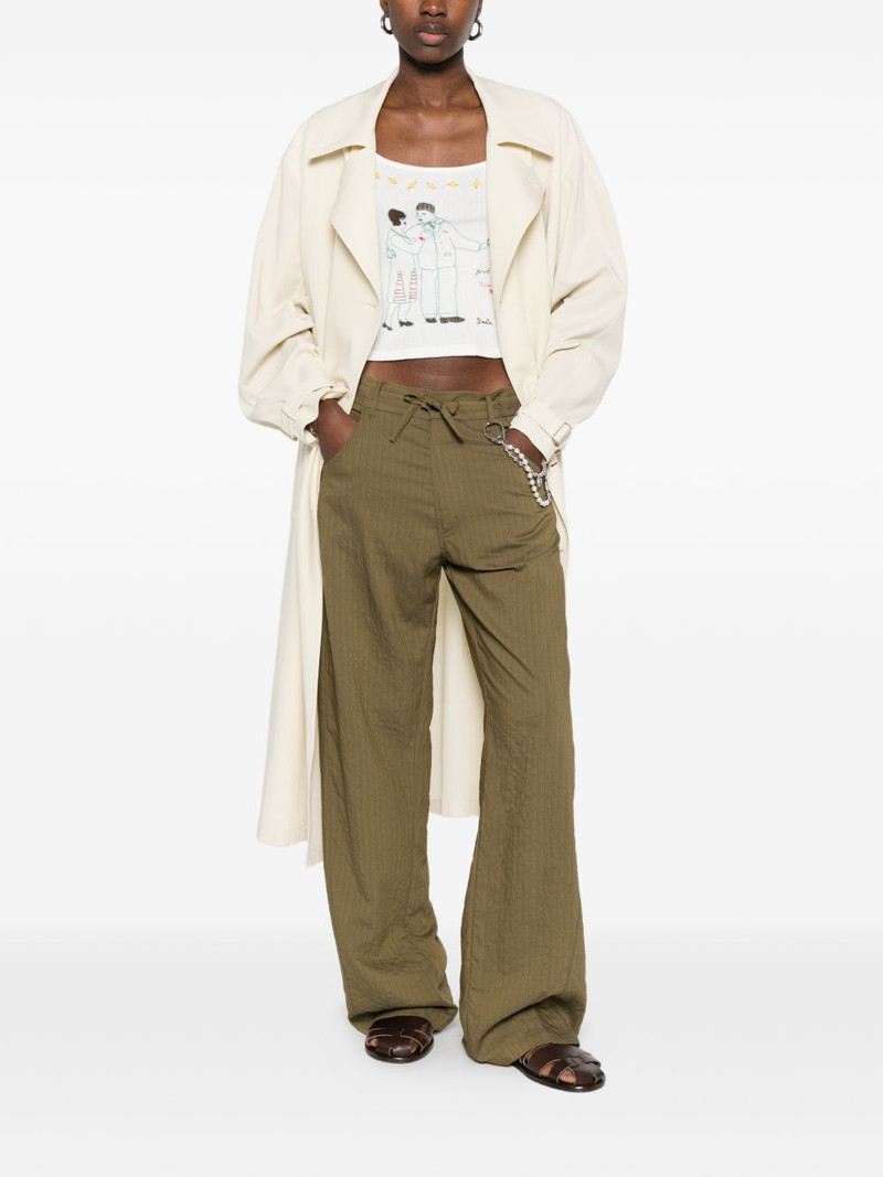 DARKPARK Iris Paper Bag drawstring striped trousers outlook