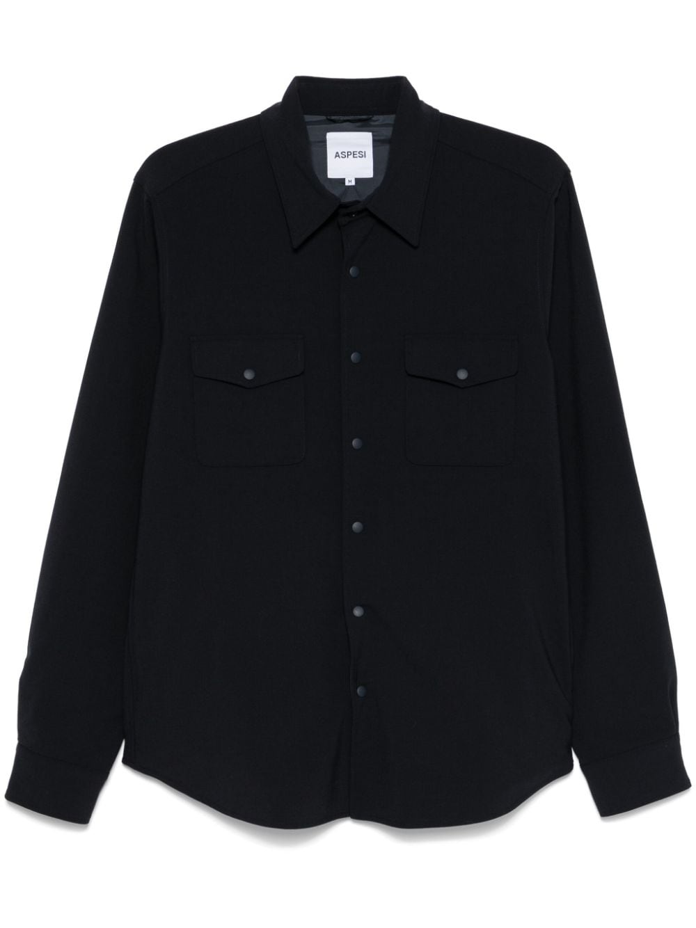 long-sleeve shirt jacket - 1