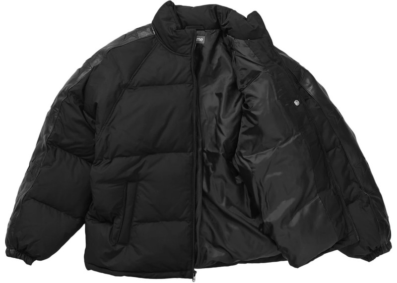Supreme Supreme Star Sleeve Down Puffer Jacket Black outlook