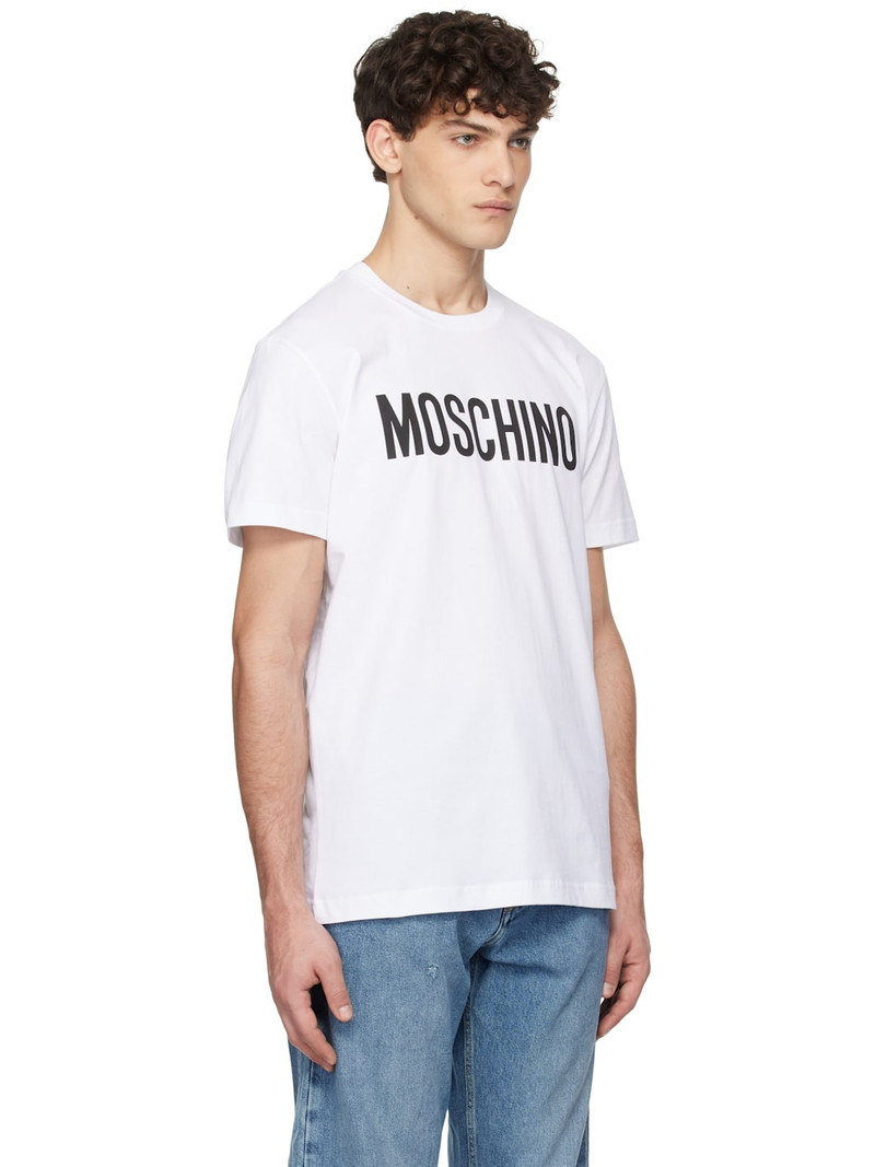 White 'Moschino' Institutional T-shirt 2