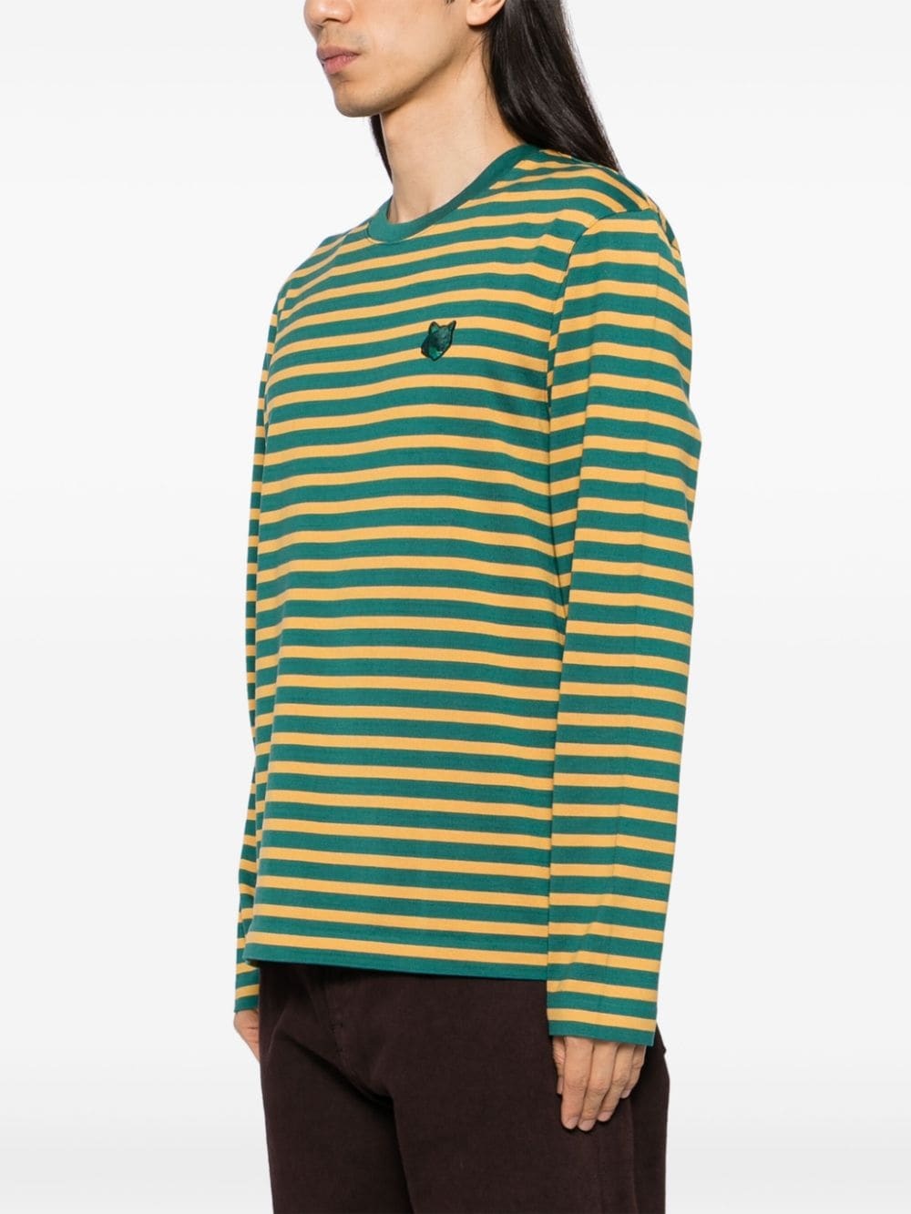 fox head long-sleeved t-shirt - 3