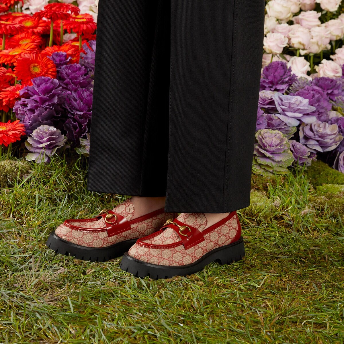 Women's GG lug sole loafer - 3